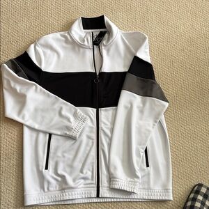 Ideology Men's Black and White Track Jacket